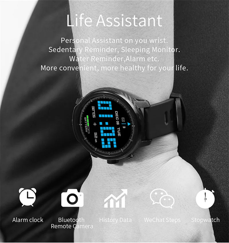 LYKRY L5 полностью умные часы с сенсорным экраном мужские водонепроницаемые Bluetooth пульсометр спортивные плавательные IP68 умные часы для IOS Android