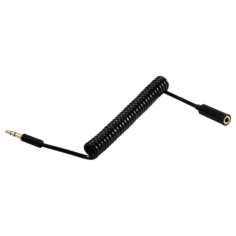 1 шт. пружинный вспомогательный удлинитель со штекером 3 5 мм|Кабели VGA| |