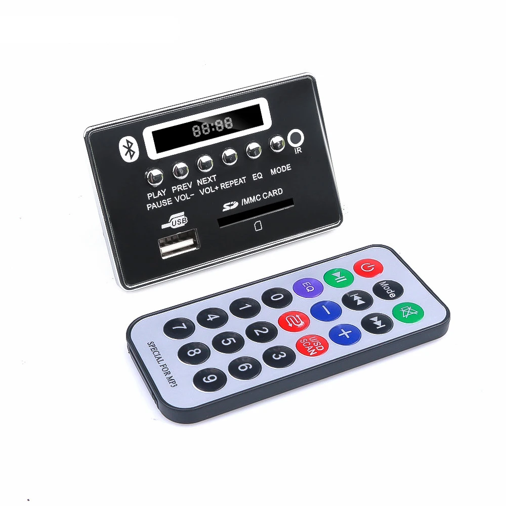 DC 5V Автомобильный Bluetooth MP3 WMA FM декодер плата пластина аудио модуль USB Радио