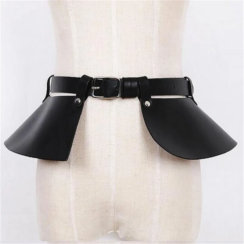

CETIRI Women's Punk Waist Belts Skirt Leather Adjustable Fashion Gothic Leather Harness Belt Body Bondage dual-use Waist Strap
