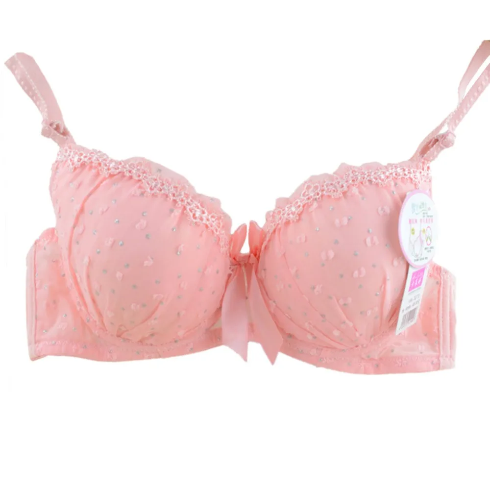 Женский кружевной бюстгальтер пуш-ап нижнее белье с бантами | Женская одежда