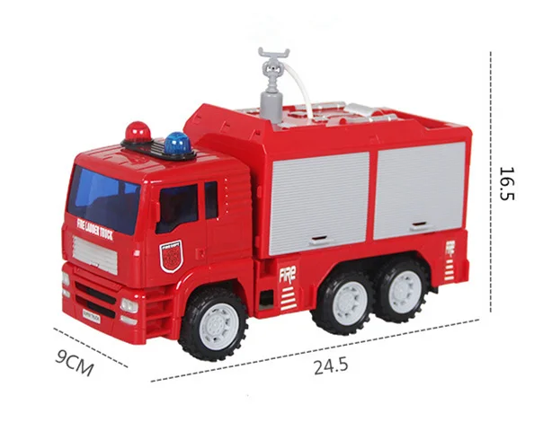 Fire truck Детская игрушка с водяным распылением пожарная машина пожарная лестница грузовик инерционный автомобиль инженерный грузовик большой мальчик игрушка автомобиль легальные развивающие игрушки - Цвет: Fire truck