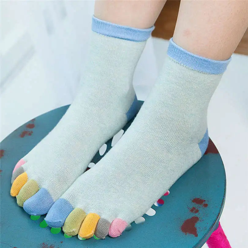 Новые модные зимние повседневные носки для женщин и девочек с разноцветным