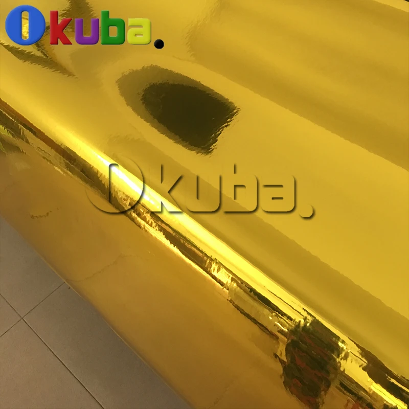 Latest Flexible Chrome Gold Vinyl Car Wrap Golden Wrapping Film With Air Release 3 Layers 1.52*20m/roll | Автомобили и мотоциклы