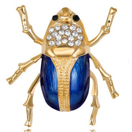 insect2 Rinhoo 9 стилей натуральные животные брошь булавки Сова собака курица насекомое броши-кошки для женщин Кристалл Бижутерия - Окраска металла: insect2
