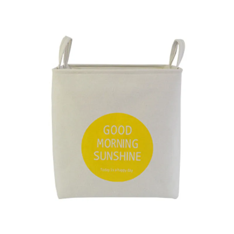 

37*26*40cm Fabric Laundry Basket Antlers Printed Folding Basket for Toys Clothes Basket Organizer Nordic Style Storage Basket