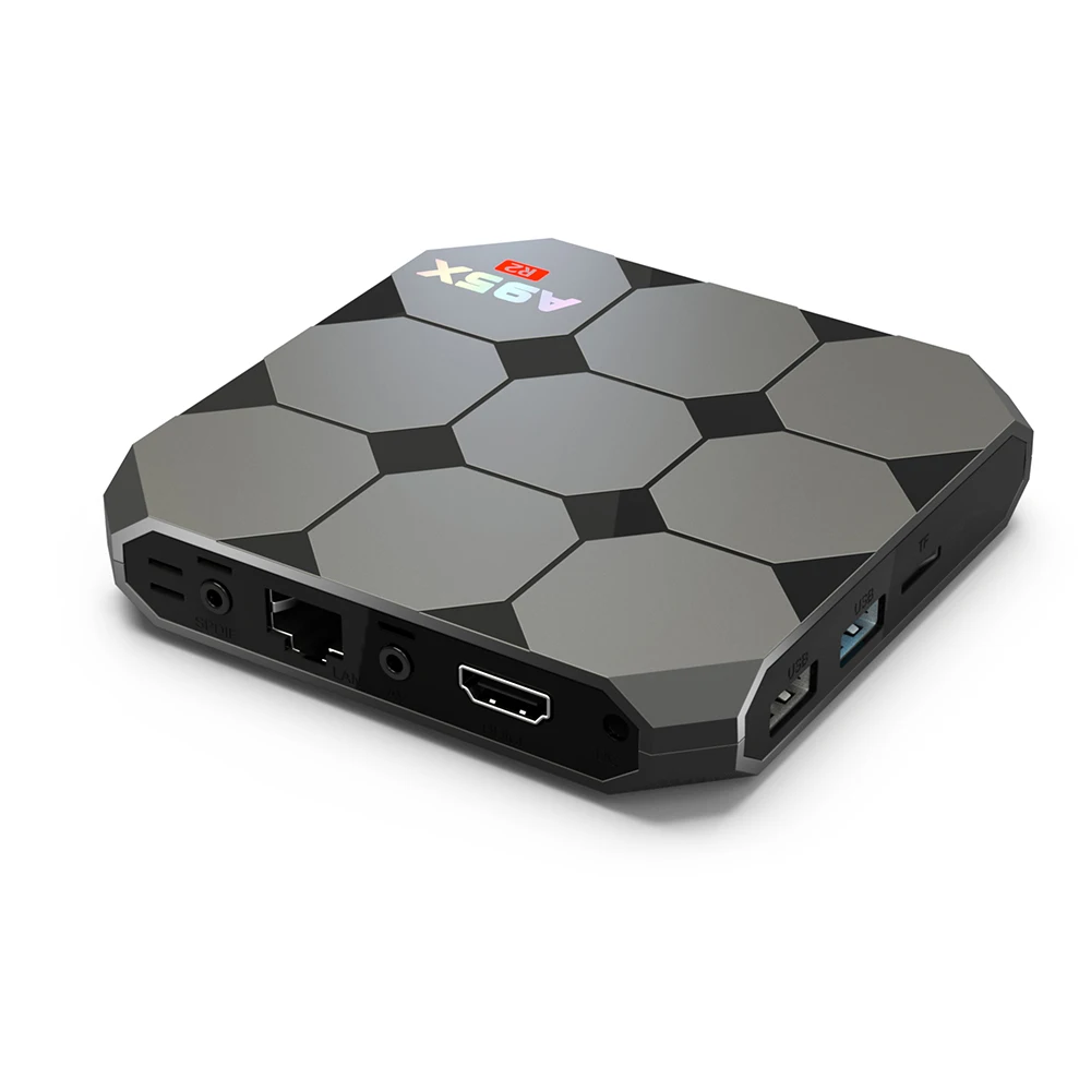 A95X R2 Android 7 1 Смарт ТВ Box Amlogic S905W 2 4 ГГц Wi Fi H.265 K WiFi декодер каналов кабельного