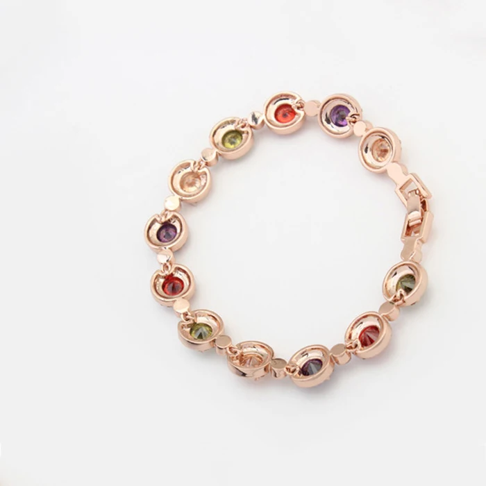 MALANDA Brand Fashion Crystal From Swarovski Colorful Round Zircon Bracelets Bangles For Women Girl Luxury Wedding Party Jewelry | Украшения