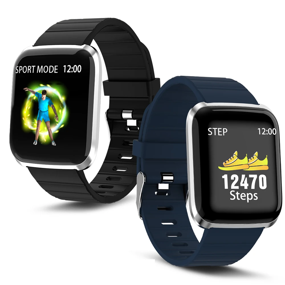 Умные часы для мужчин спортивные с Bluetooth шагомер СВЕТОДИОДНЫЙ цветной сенсорный