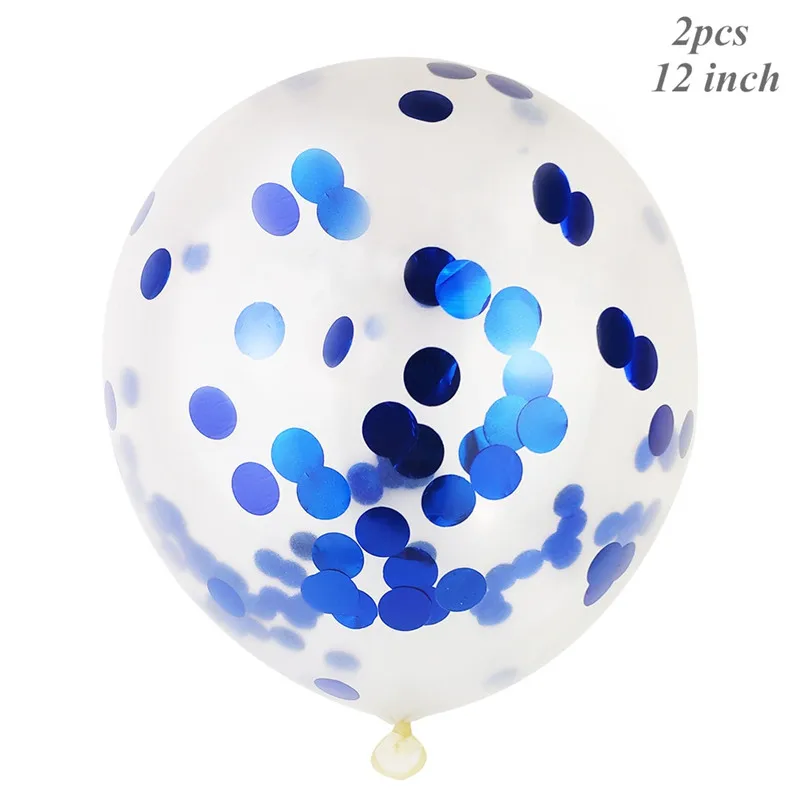 Blue Confetti Космический баннер космонавты и ракеты корабль воздушные шары из фольги космическая система тематические вечерние подарки на день рождения для мальчиков - Цвет: Blue Confetti