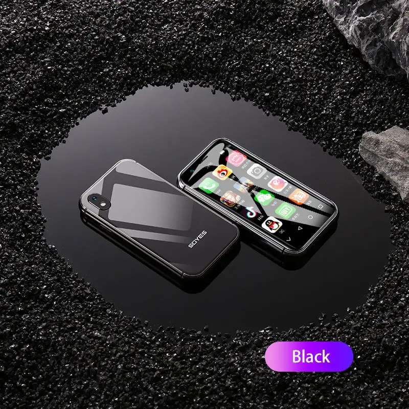 black Sono SOYES XS все Netcom 4G Android система Смарт мини мобильный телефон ультра-тонкий ультра-телеком мобильный телефон новая машина - Цвет: black