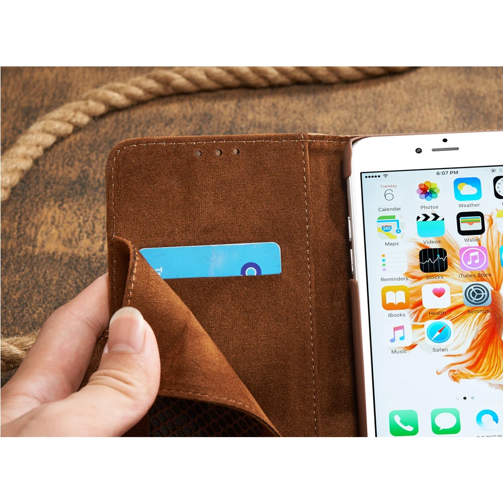 Felidio чехол для iPhone 7 8 6 6s Plus SE 5 5s PU кожаный флип-кошелек с отделениями карт