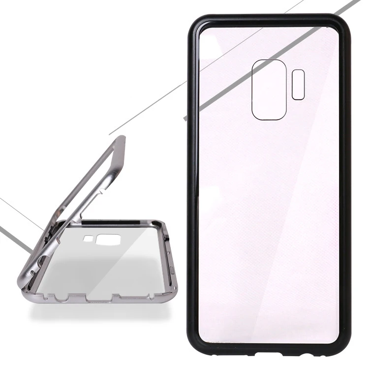 Магнитный поглощающий чехол для телефона Samsung Galaxy S8 S9 Plus Note 8 закаленное стекло