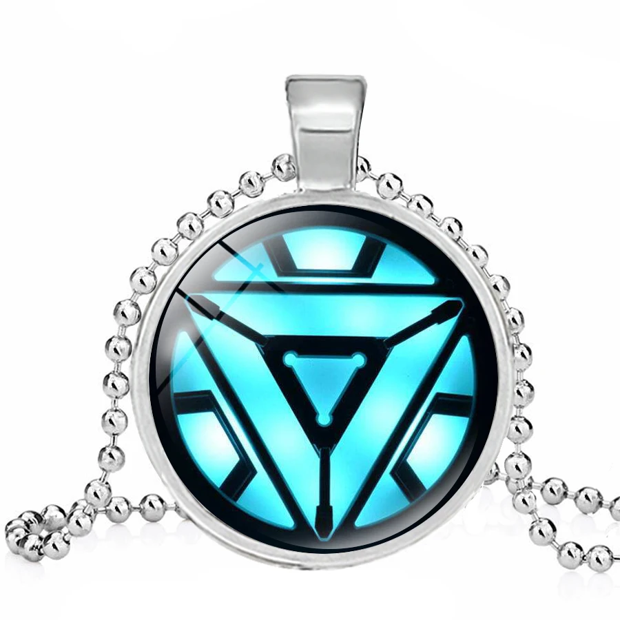 Ожерелье с сердцем Marvel Iron Man Tony Stark креативное ожерелье дуговым реактором