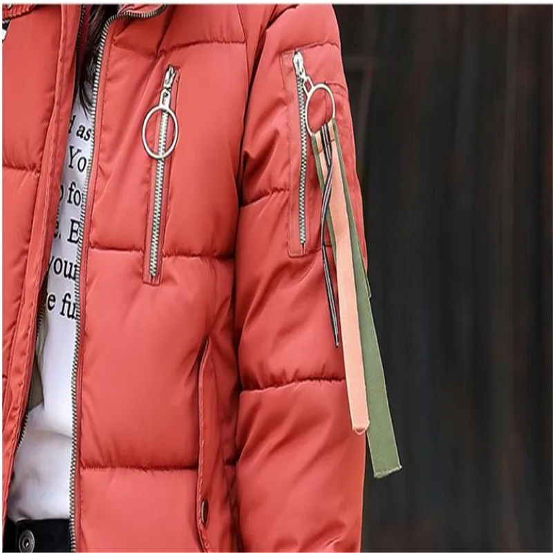 Горячая распродажа! 2018 Новая модная зимняя куртка для женщин с капюшоном