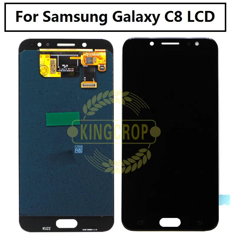 Сменный ЖК экран Super Amoled совместимый с Samsung Galaxy c8 C7 2017 C710F/DS C7100 сенсорный