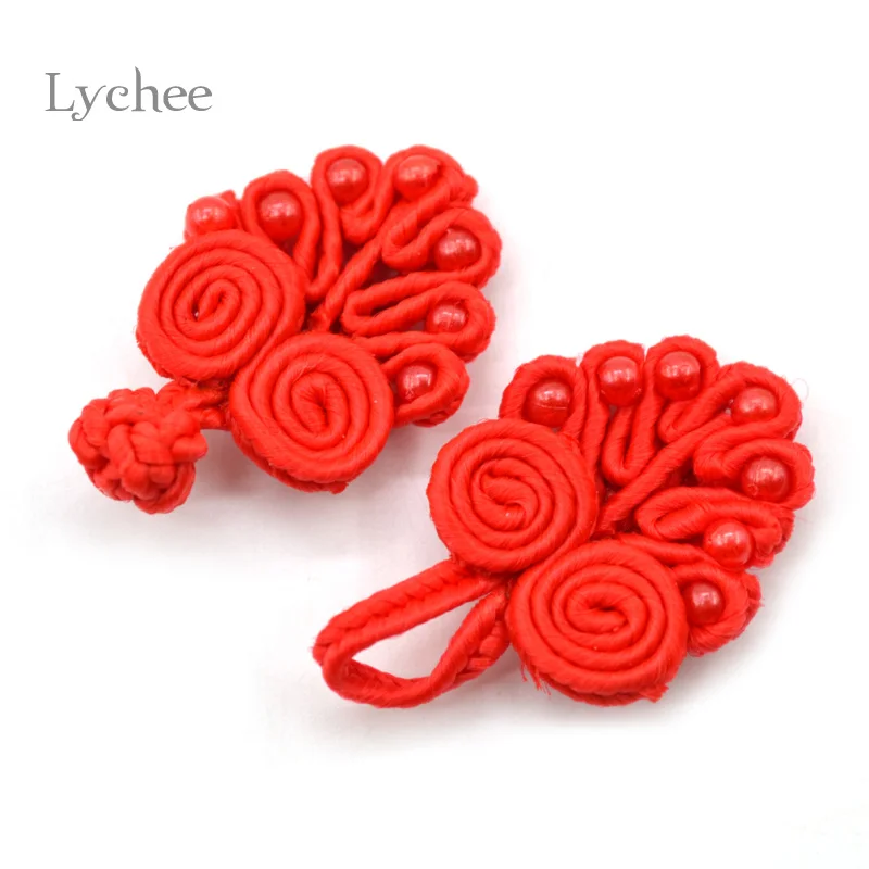 Lychee 3 пары традиционные китайские узелковые пуговицы винтажная ручная работа