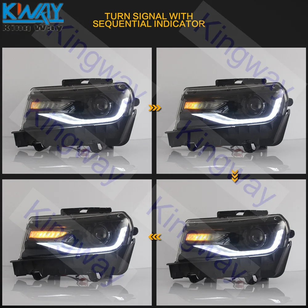 Бесплатная доставка-King Way - Pair передние светодиодные фары для фар ФАР ДЛЯ Chevrolet Chevy
