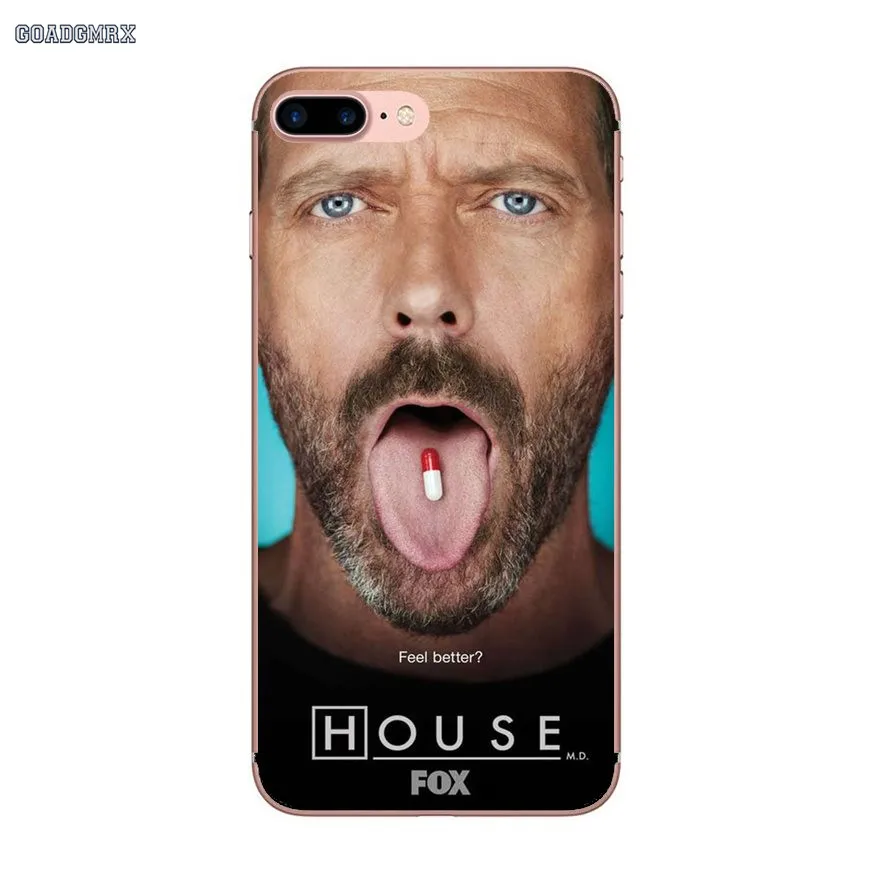 Dr House ТВ мягкие прозрачные чехлы для iPhone 6 6S 7 8 Plus X XS MAX XR 4 4S 5 5S SE 5C - Цвет: image 6
