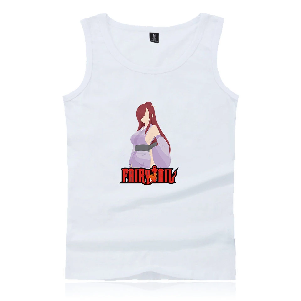 FAIRY TAIL print Vest Cool Hipster casual fashion Popular Men/Women Street Clothes Summer Harajuku street Sleeveless | Женская одежда