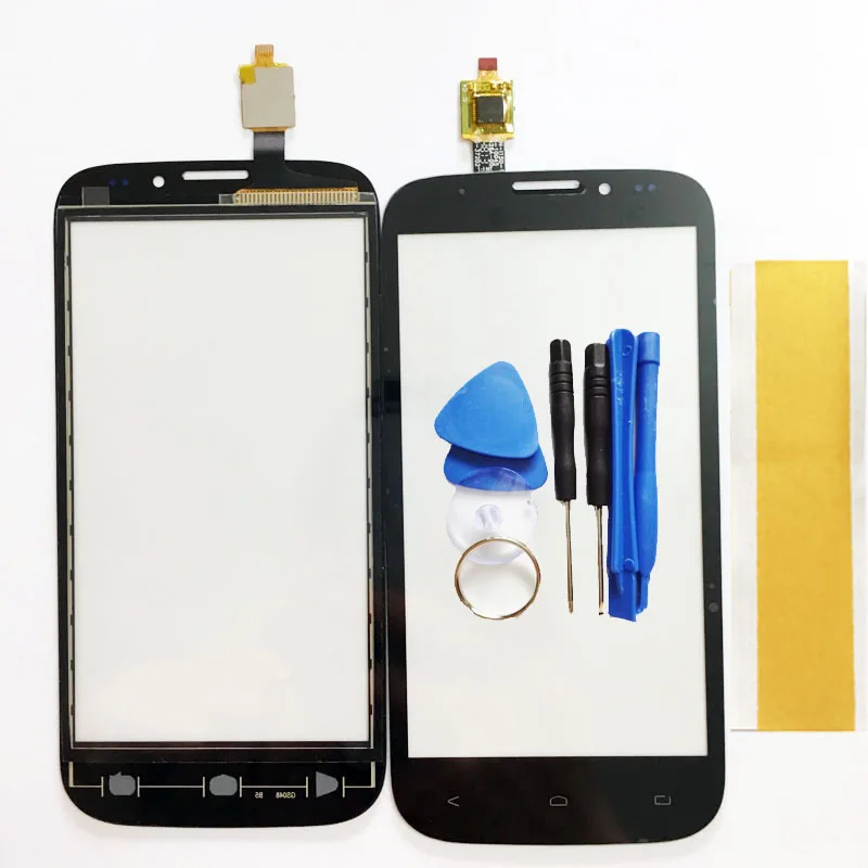 Новая сенсорная панель для FLY IQ4404 сенсорный экран с дигитайзером стекло Переднее стекло черный белый цвет