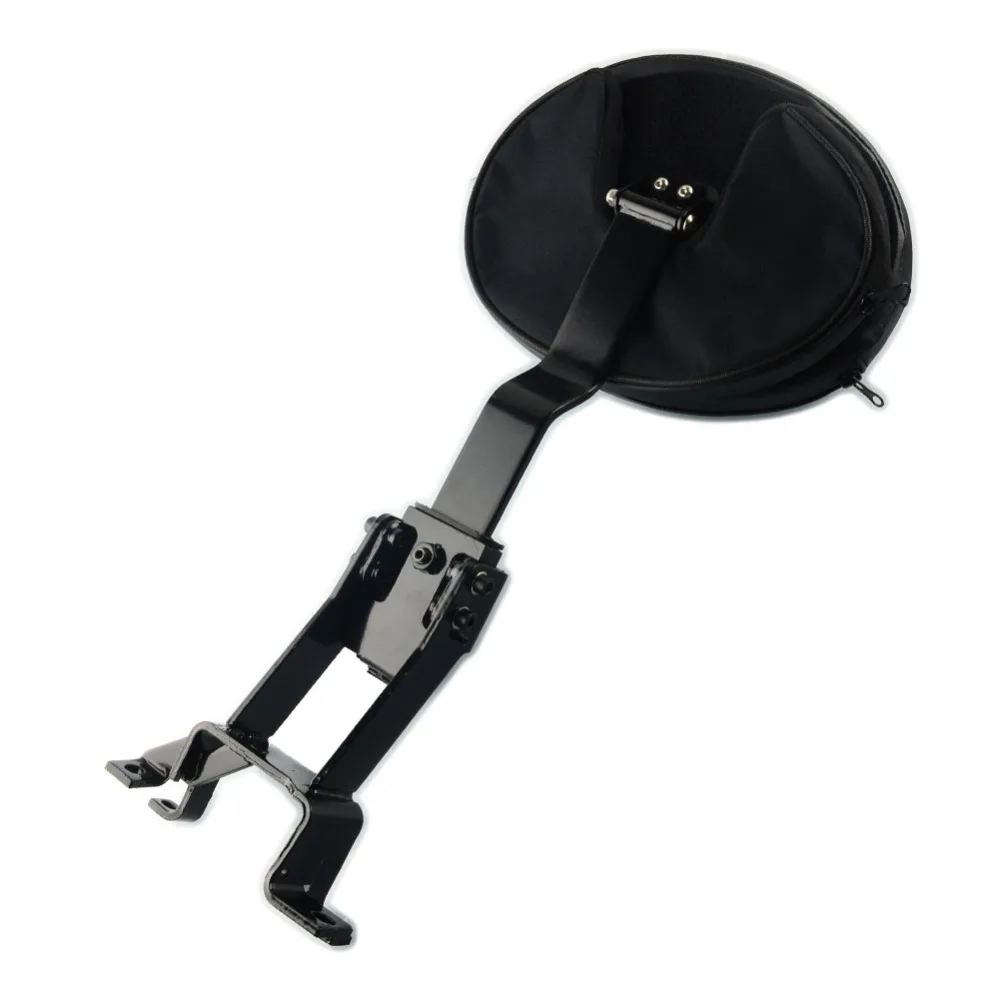 Motorcycle Plug-In Detachable Oval Rider Driver Nails Black Backrest + Mounting For Indian Chieftain Chief Vintage 2014-2018 |