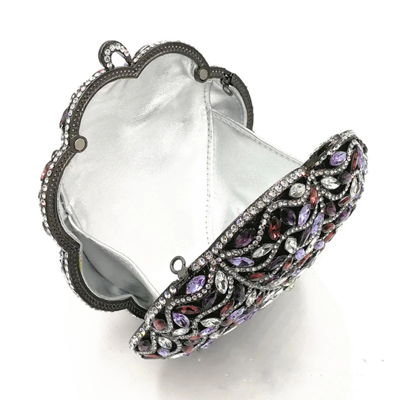 

XIYUAN BRAND Hollow Out Crystal Evening Bag Clutches Women Clutch Rhinestone Evening Bags Fashion Wedding Party Fashion Handbag