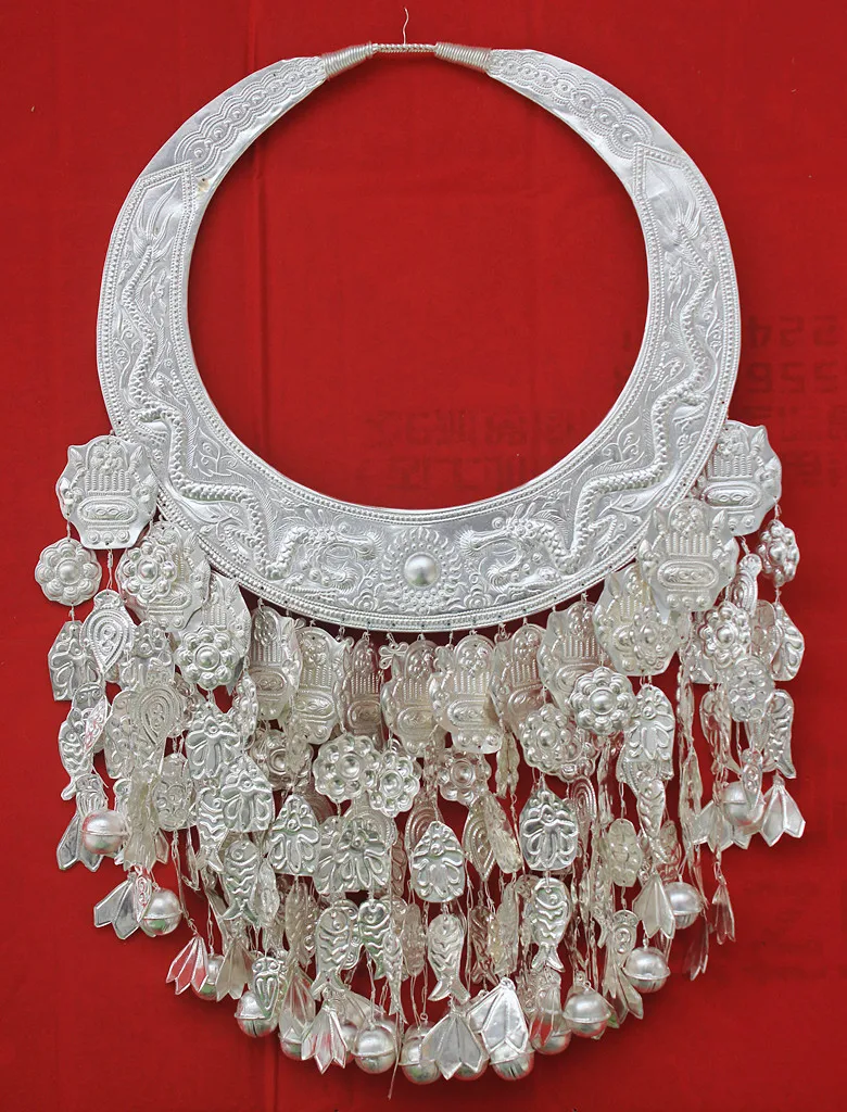 Ожерелье Miao аксессуары Hmong украшение для китайских народных танцев выступлений