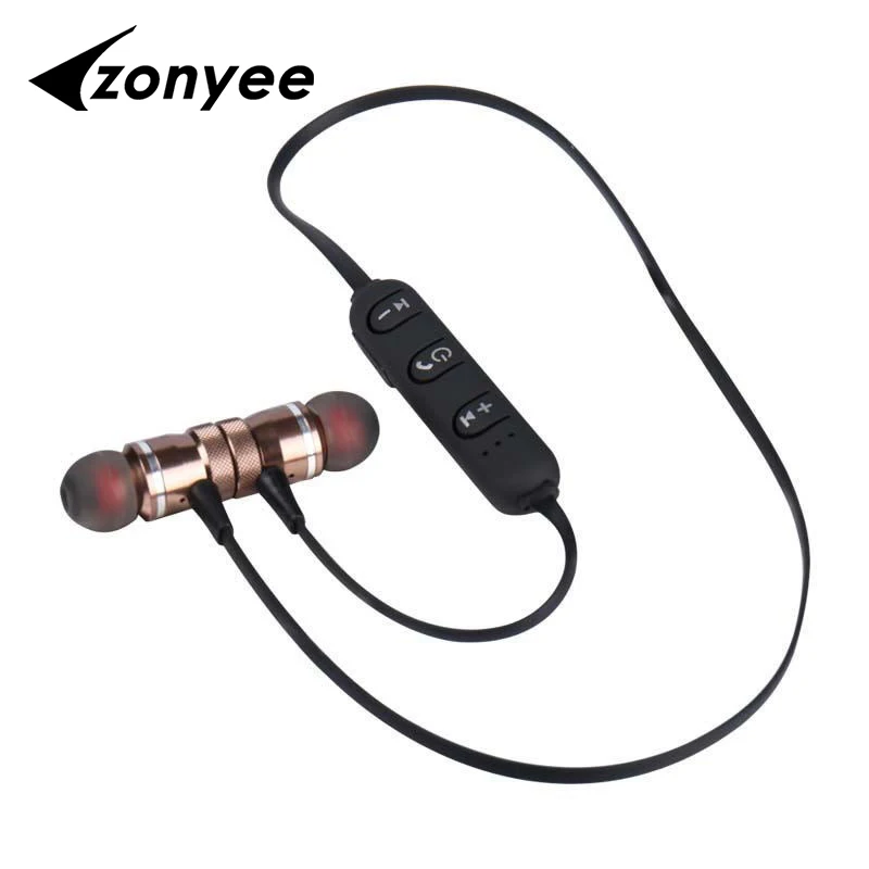 Металлические Магнитные беспроводные Bluetooth наушники для спорта бега