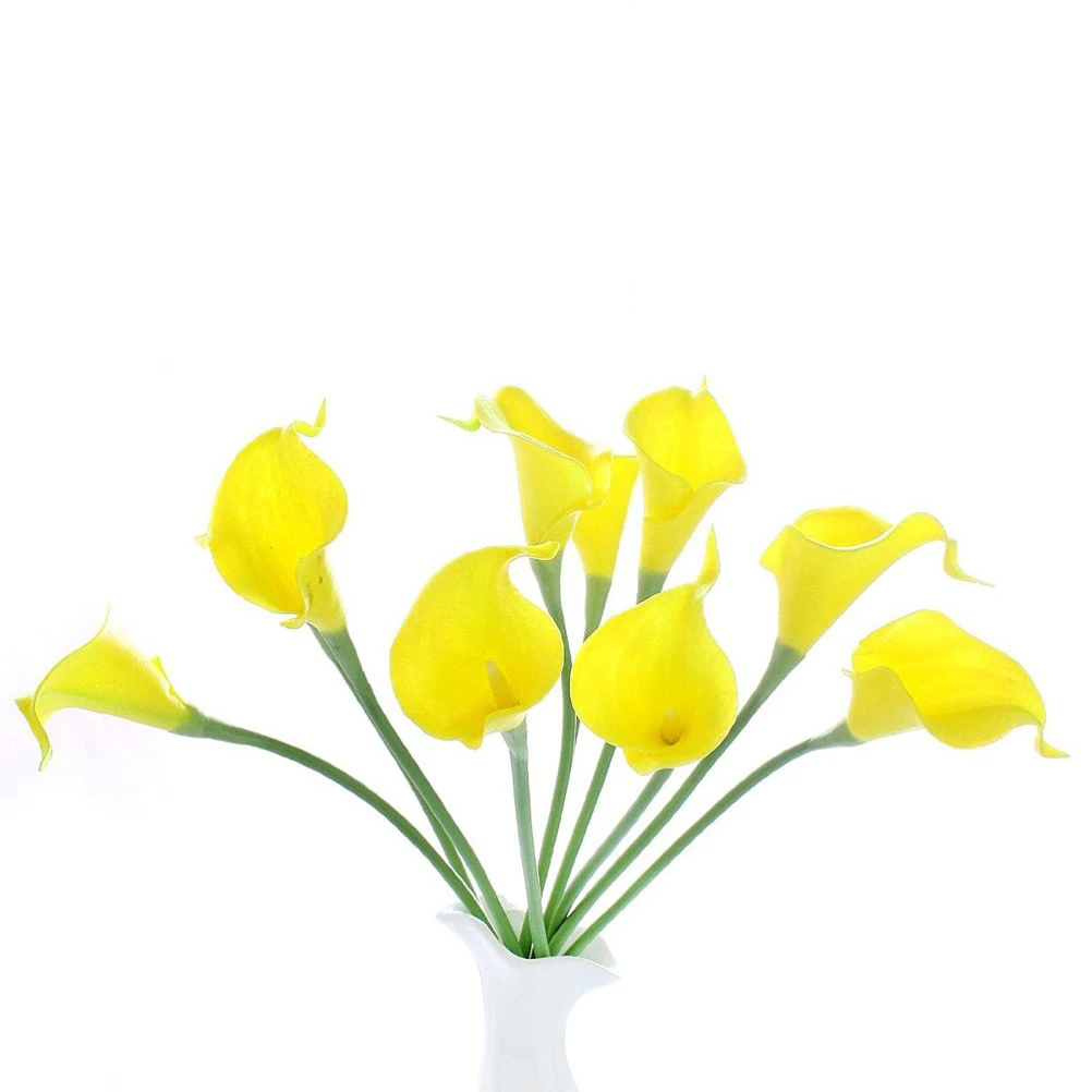 Алим 10 шт элегантные реалистичные настоящие прикосновения Искусственные цветы