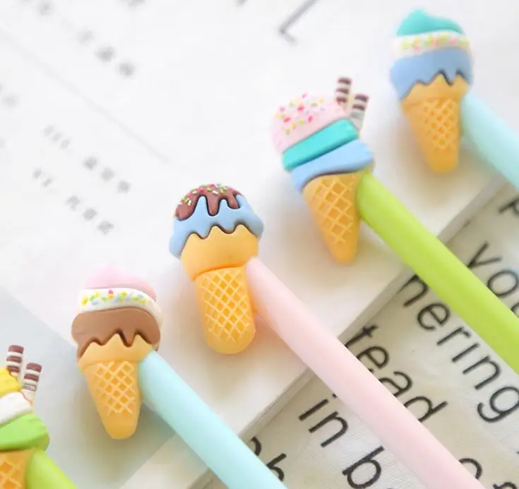 Ручка с гелевыми чернилами для мороженого 2 шт./лот рекламный подарок