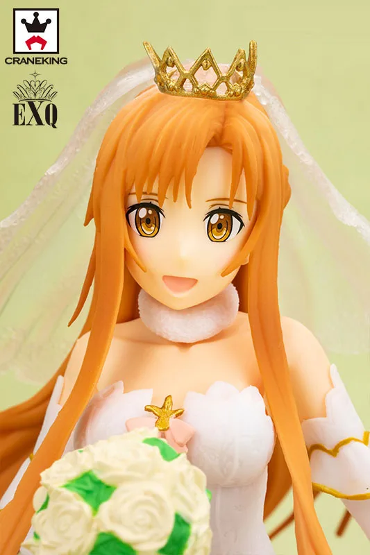 100% оригинальная коллекция Banpresto EXQ фигурка-Асуна свадебная вуаль стиль от &quotSword Art