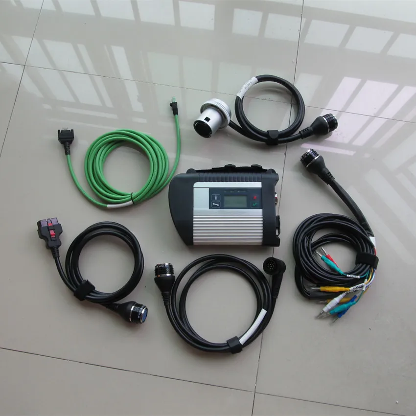 

Мультиплексор Mb Star c4 с пятью кабелями без Hdd Sd Подключение Поддержка Wi-Fi для диагностического сканера автомобиля и грузовика