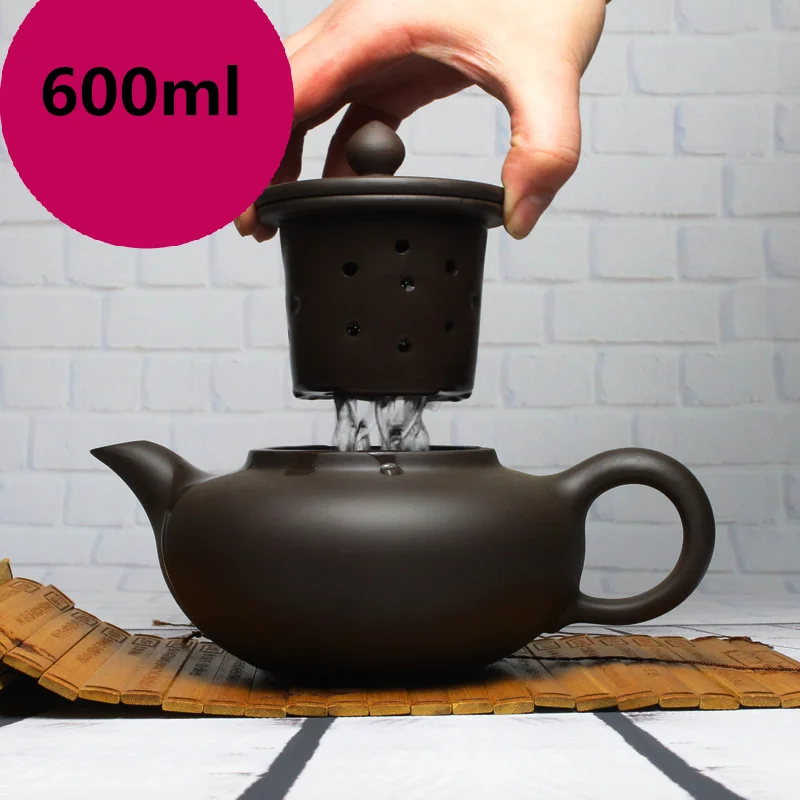 2018 чайник KungFu TeaSet большой емкости Исин ручной работы Набор чашек для чая 600 мл Zisha