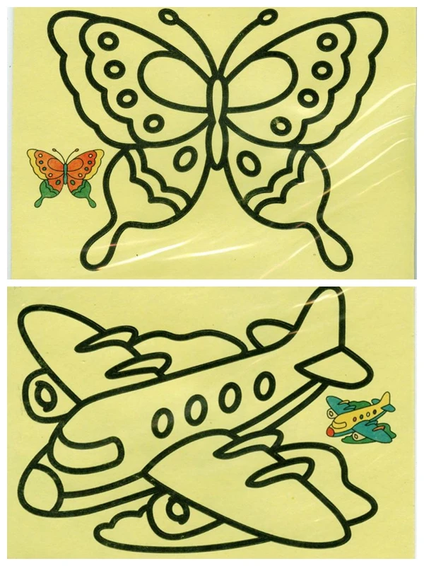 Оптовая продажа 50 шт./лот детская роспись цветным песком творческие игрушки для