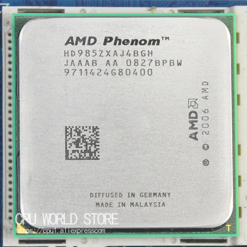 Оригинальный процессор AMD CPU Phenom X4 9850 2 5G K10 Разъем AM2 +/ 940 Pin/двухъядерный/2 Мб L3 кэш 125