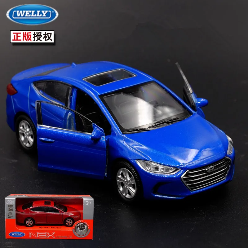 1 шт. 1:36 11,5 см изящный WELLY HYUNDAI Elantra автомобиль вытянуть назад сплава Модель Коллекция украшения мальчик игрушка подарок