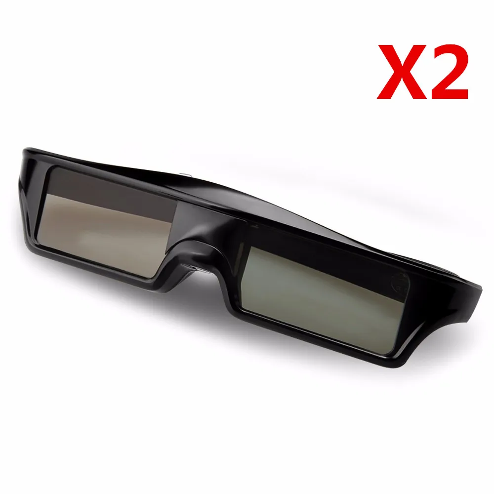 2PCS 2 X официальные универсальные 3D Bluetooth перезаряжаемые активные очки затвора для sony/Panasonic/epson/samsung 3D tv заменить SSG-5100 - Цвет: 2PCS