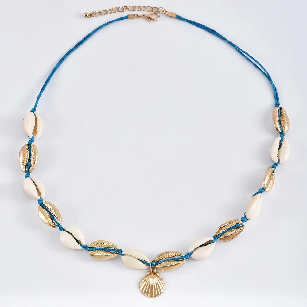 Новое модное популярное ожерелье Лидер продаж ракушки ручной работы Тканое