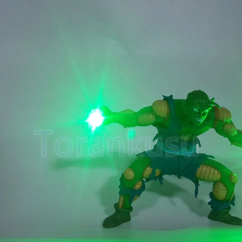 Dragon Ball Z фигурку пикколо зеленый лазерный луч Cannon светодиодный DIY Дисплей игрушка