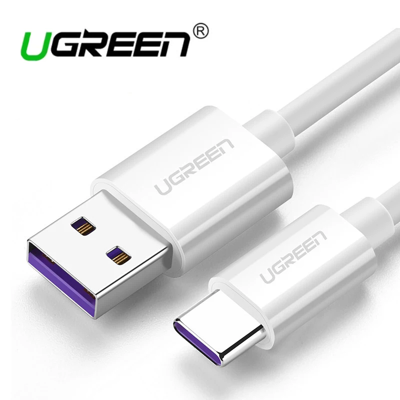 Кабель usb type c Ugreen 5A кабель для быстрой зарядки и передачи данных 3 1 Для huawei P20 P30 mate