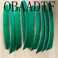 50pcs green full length real turkey feather for archery hunting and shooting arrow fletching clearance wholesale