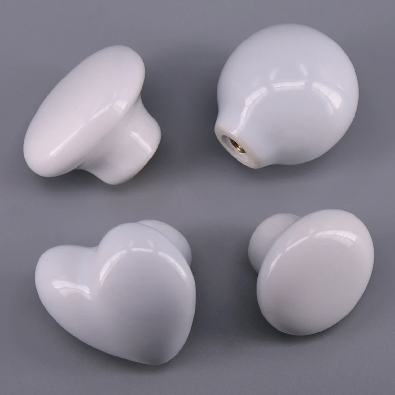 1 шт. керамическая дверная ручка в форме сердца | Обустройство дома