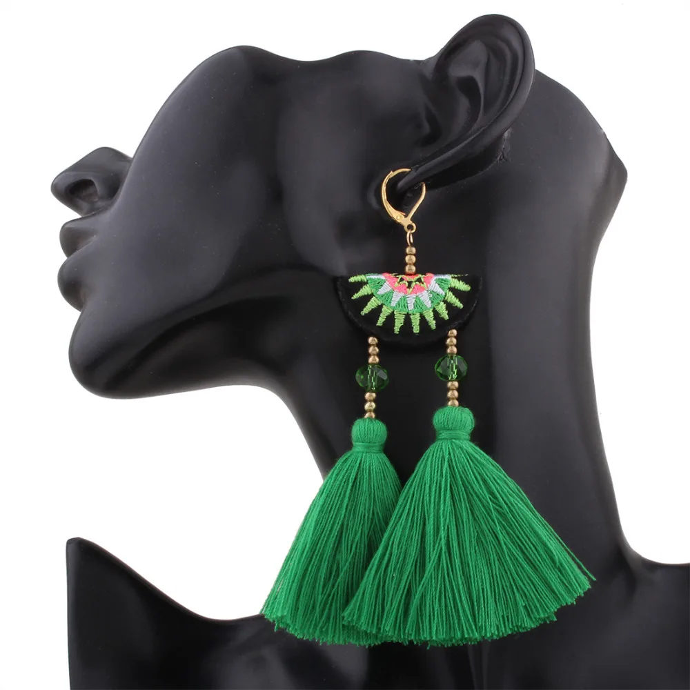Find Me Модные Винтажные этнические длинные висячие серьги с кисточками для женщин