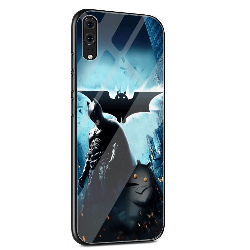 Чехол для мобильного телефона Desxz стеклянный крутой чехол Marvel Batman Huawei P Smart Mate 20 P10