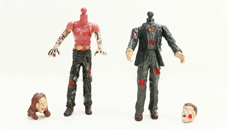 [Новинка] 6 шт./лот куклы зомби Ходячие мертвецы экшн Фигурки игрушки ужасный труп