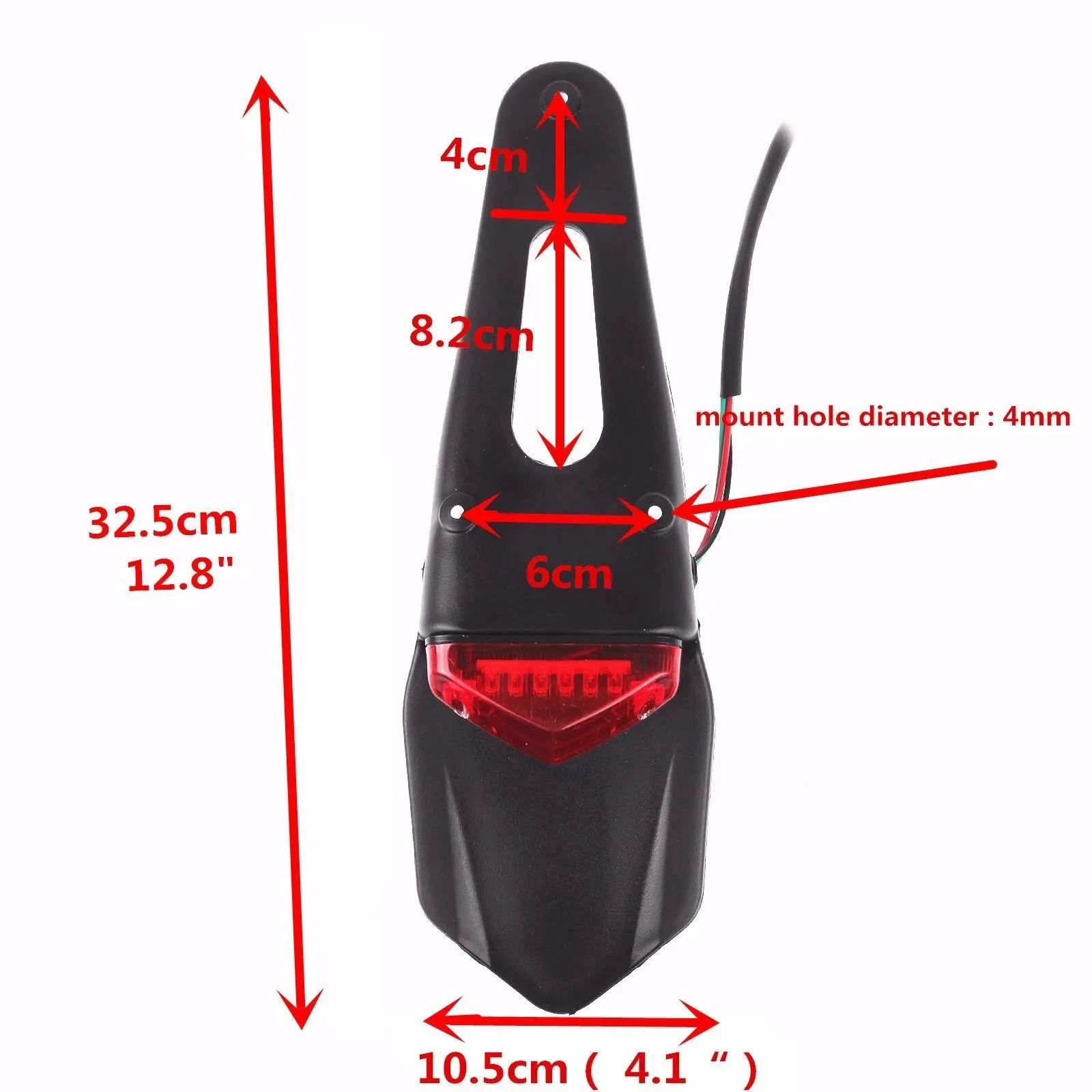 

Off-road MX Motorbike Dual Sport Pit Dirt Bike LED Rear Fender Brake Tail Light