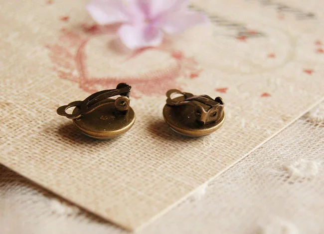 Красивая синяя прищепка в форме кошки серьги без пирсинга для детей