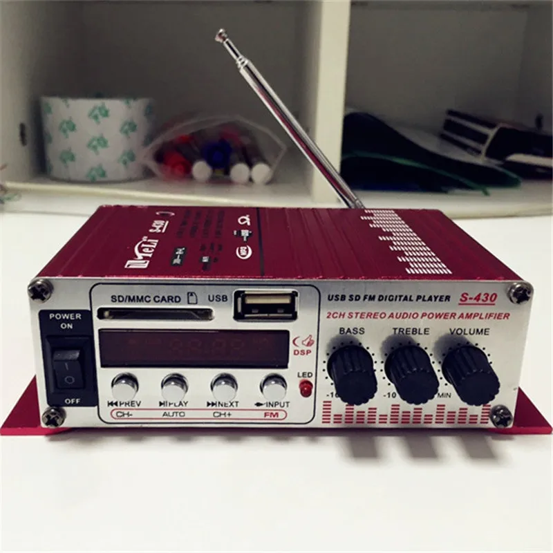2ch Hi-Fi Super Bass Выход Мощность стерео аудио Динамик звук Усилители домашние