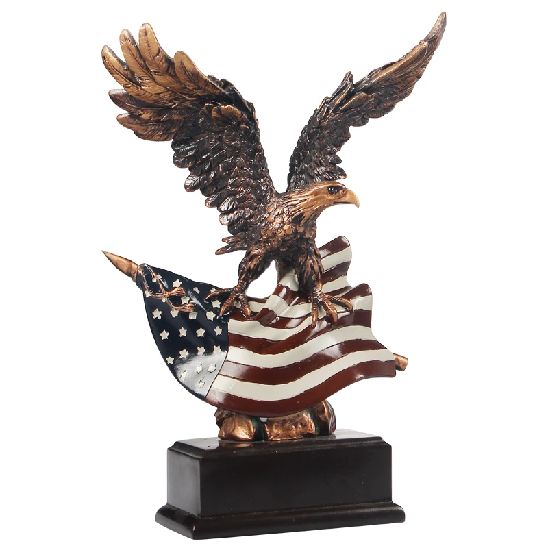 Винтаж Творческий смолы American eagle статуя кафе Домашний декор ремесел украшения